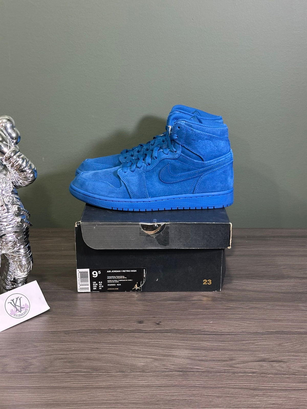 Jordan 1 Retro Blue Suede