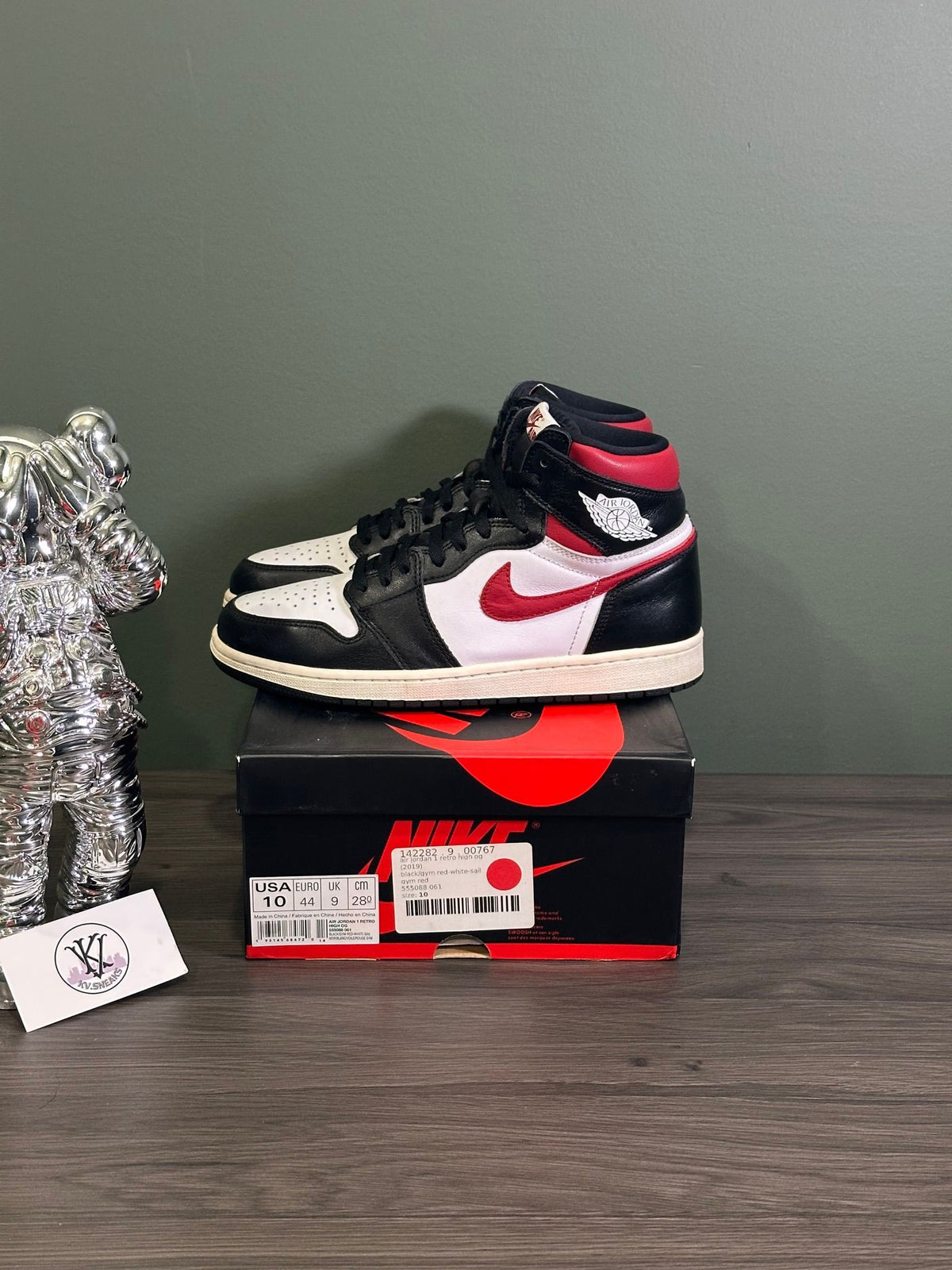 Jordan 1 Retro High Black Gym Red