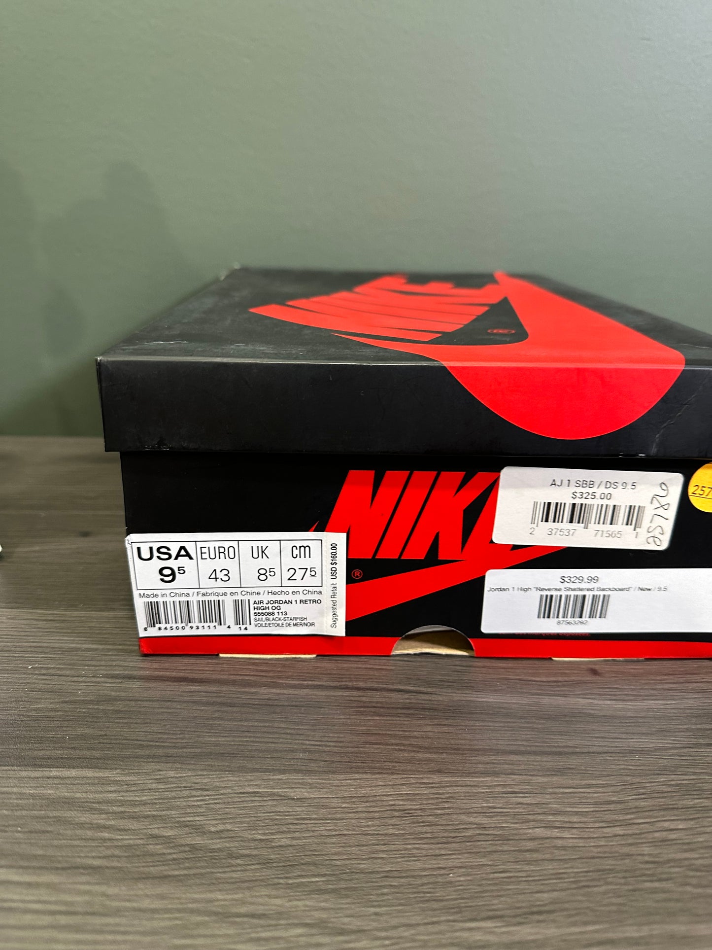 Jordan 1 High Reverse Shattered Backboard