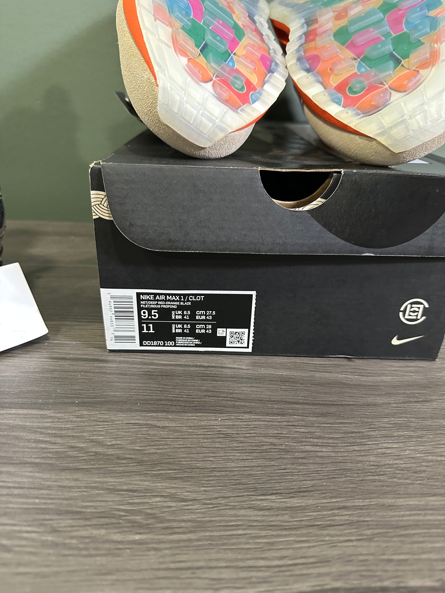 Air Max 1 CLOT Kiss Of Death