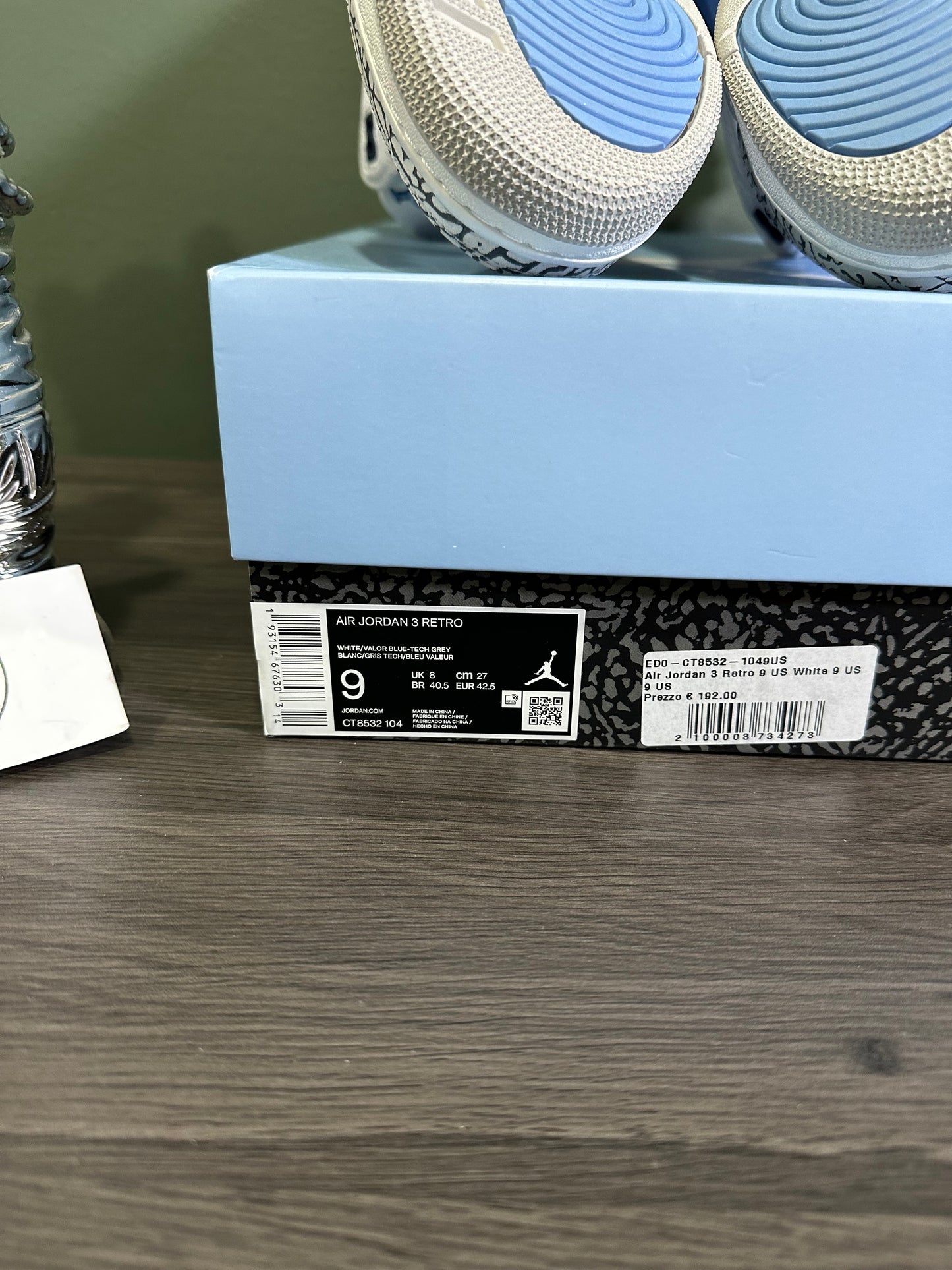 Jordan 3 UNC 2020
