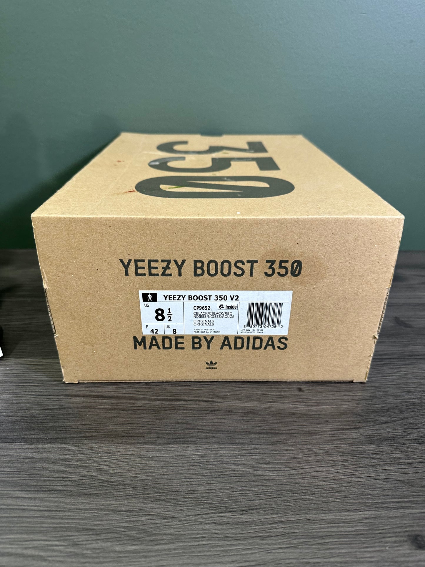 Yeezy 350 Black Red