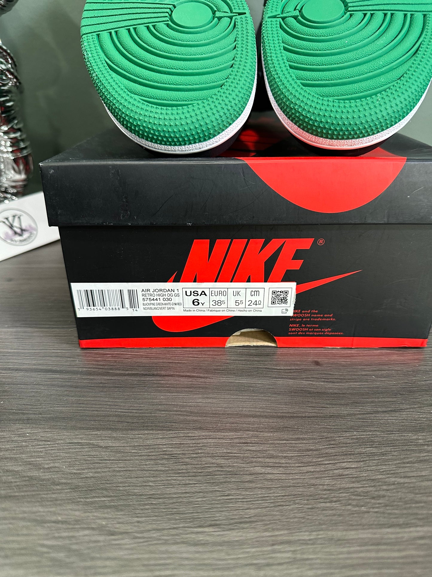 Jordan 1 High Pine Green Black (GS)