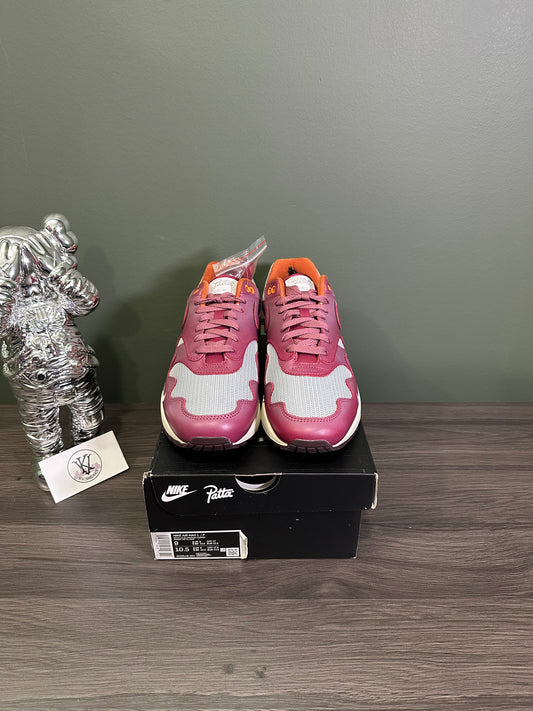 Air Max 1 Patta Waves Rush Maroon (with Bracelet)
