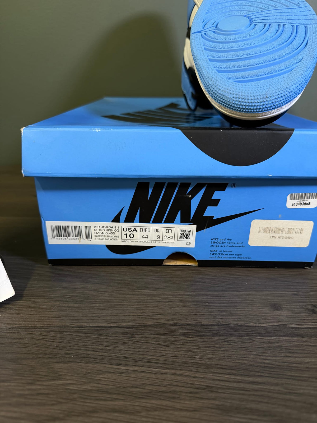 Jordan 1 Retro High OG UNC Toe