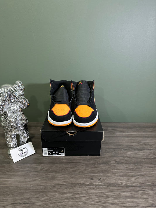 Jordan 1 Mid Fat Tongue Black Orange