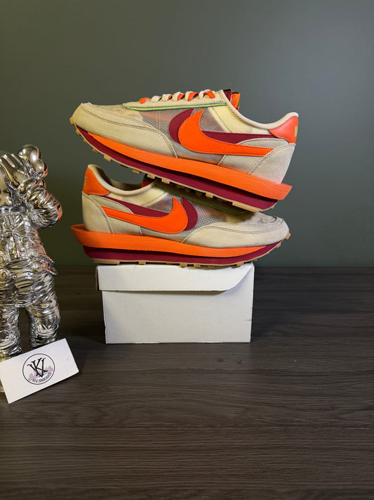 Nike LD Waffle sacai CLOT Kiss of Death Net Orange Blaze