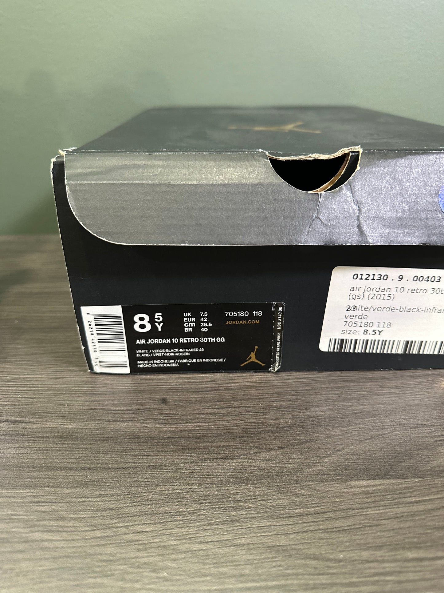 Jordan 10 Verde