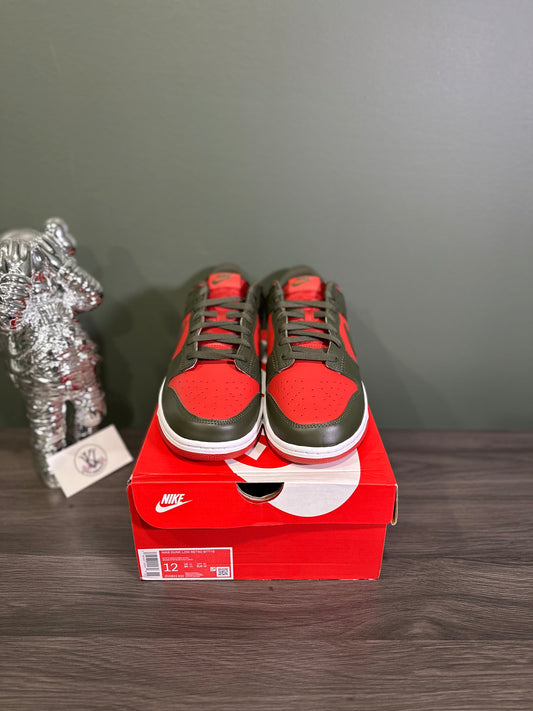 Dunk Low Mystic Red Cargo Khaki