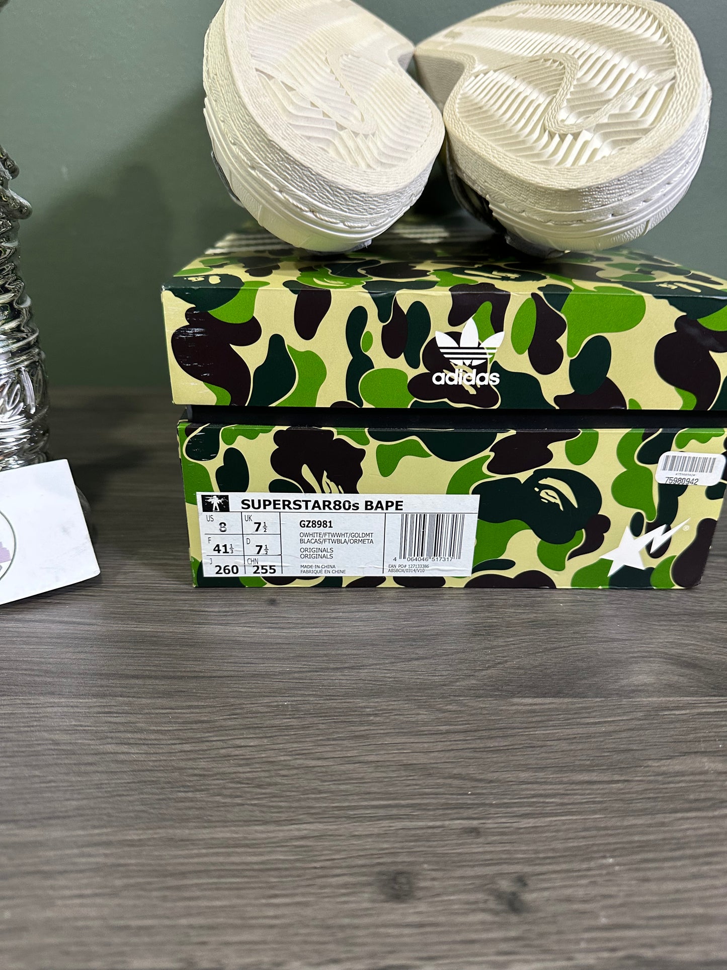 Adidas Superstar Bape Camo Green