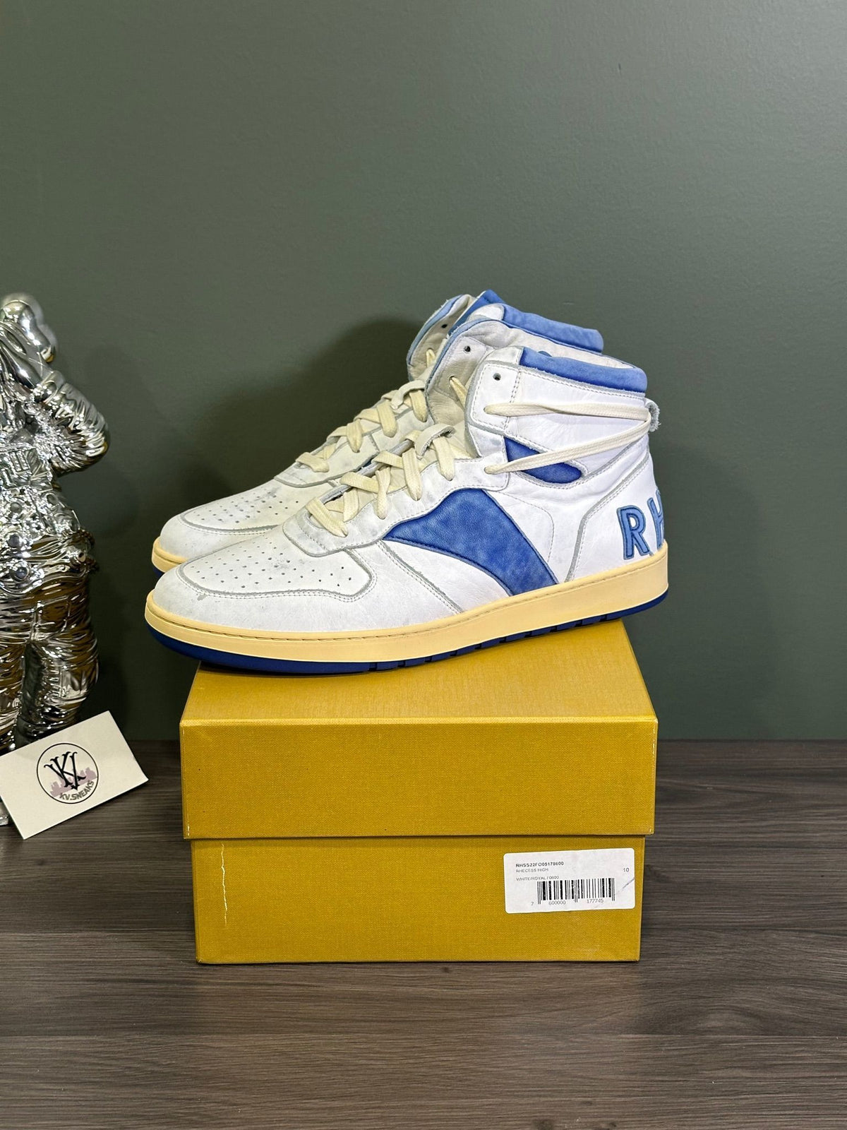 RHUDE RHECESS HIGH WHITE ROYAL
