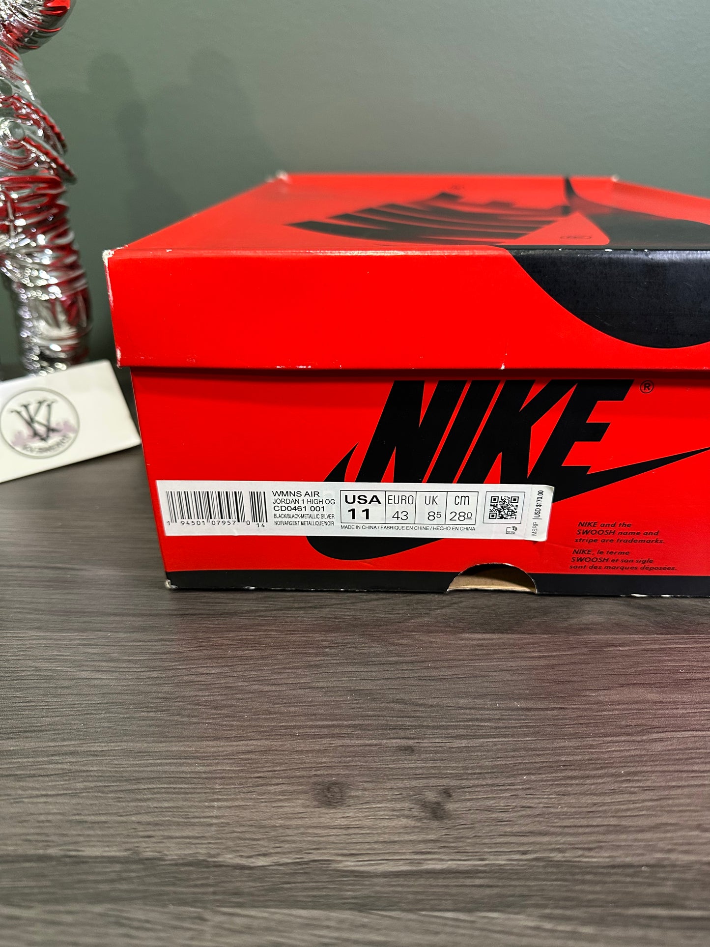 Jordan 1 High Silver Toe