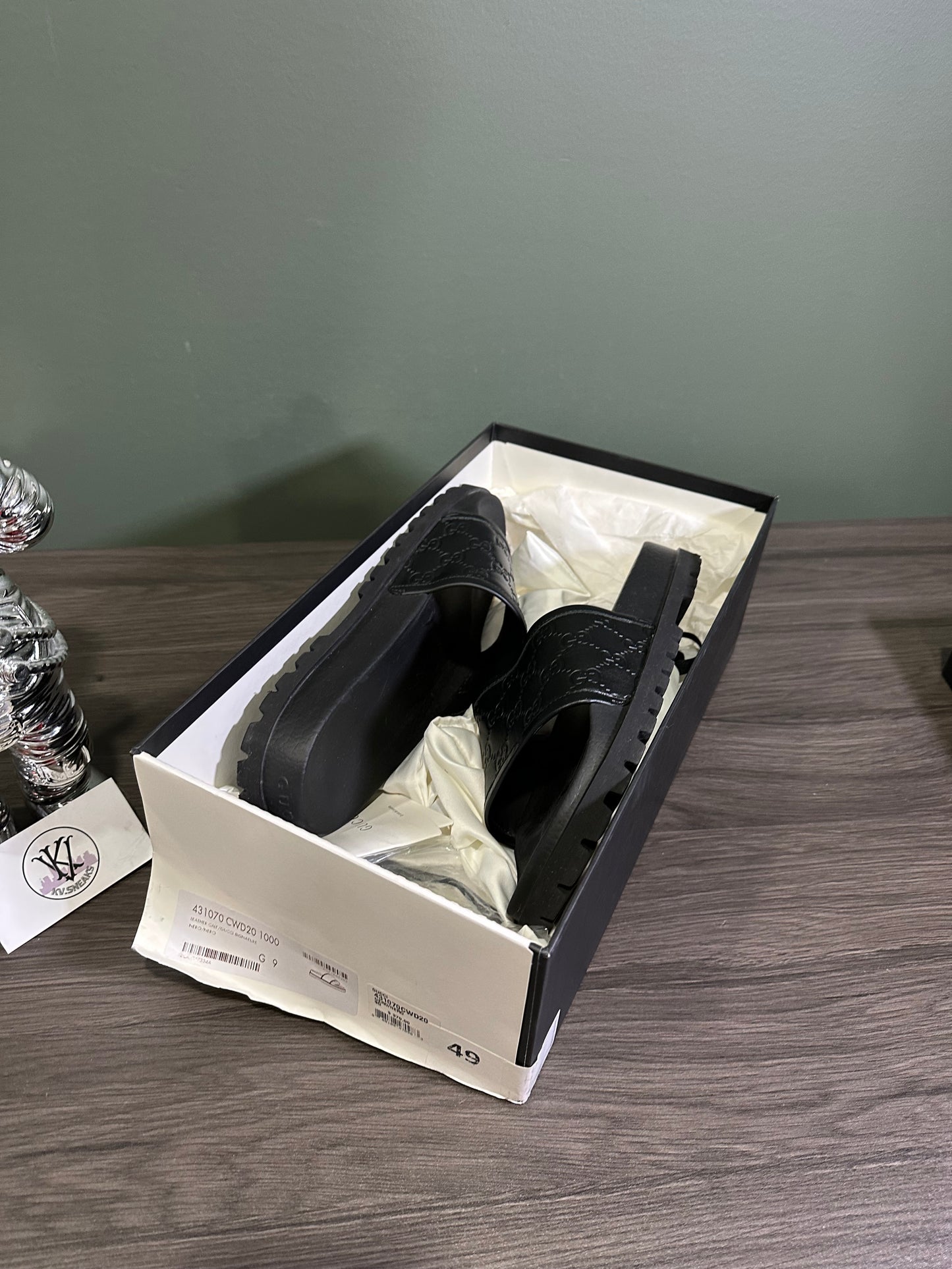Gucci Signature GG Slide Black