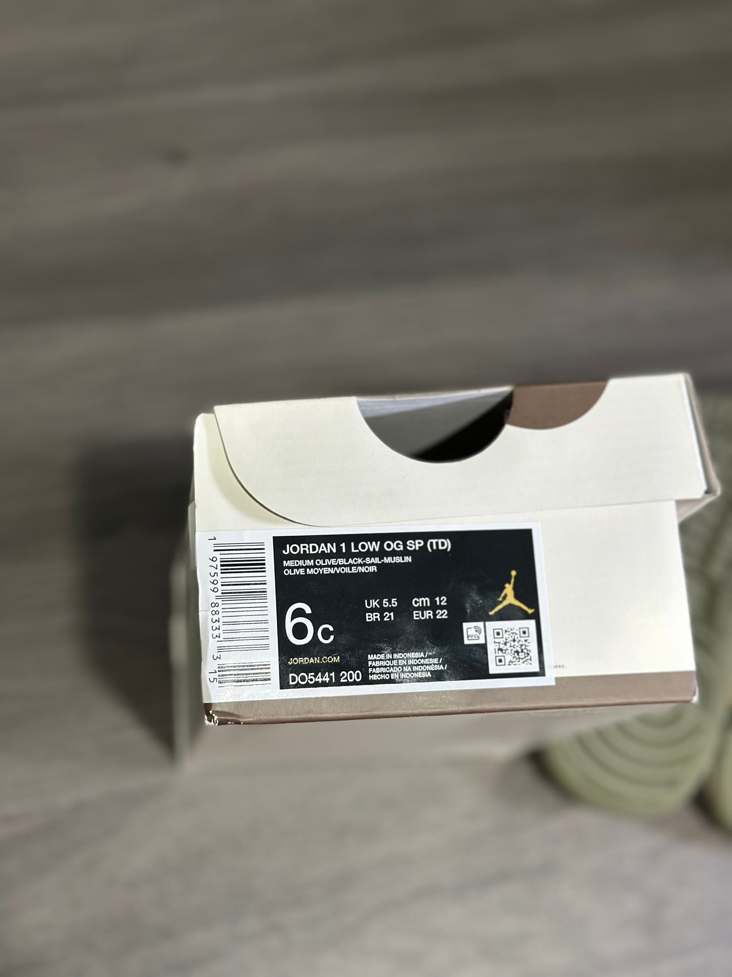Jordan 1 Low Travis Scott Medium Olive (TD)