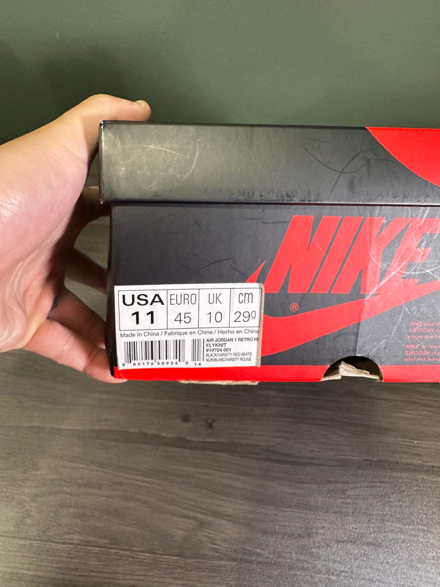 Jordan 1 High Flyknit Bred