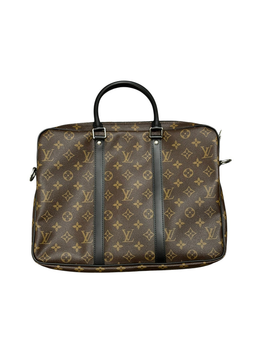 LOUIS VUITTON MONOGRAM DOCUMENTS VOYAGE BRIEFCASE