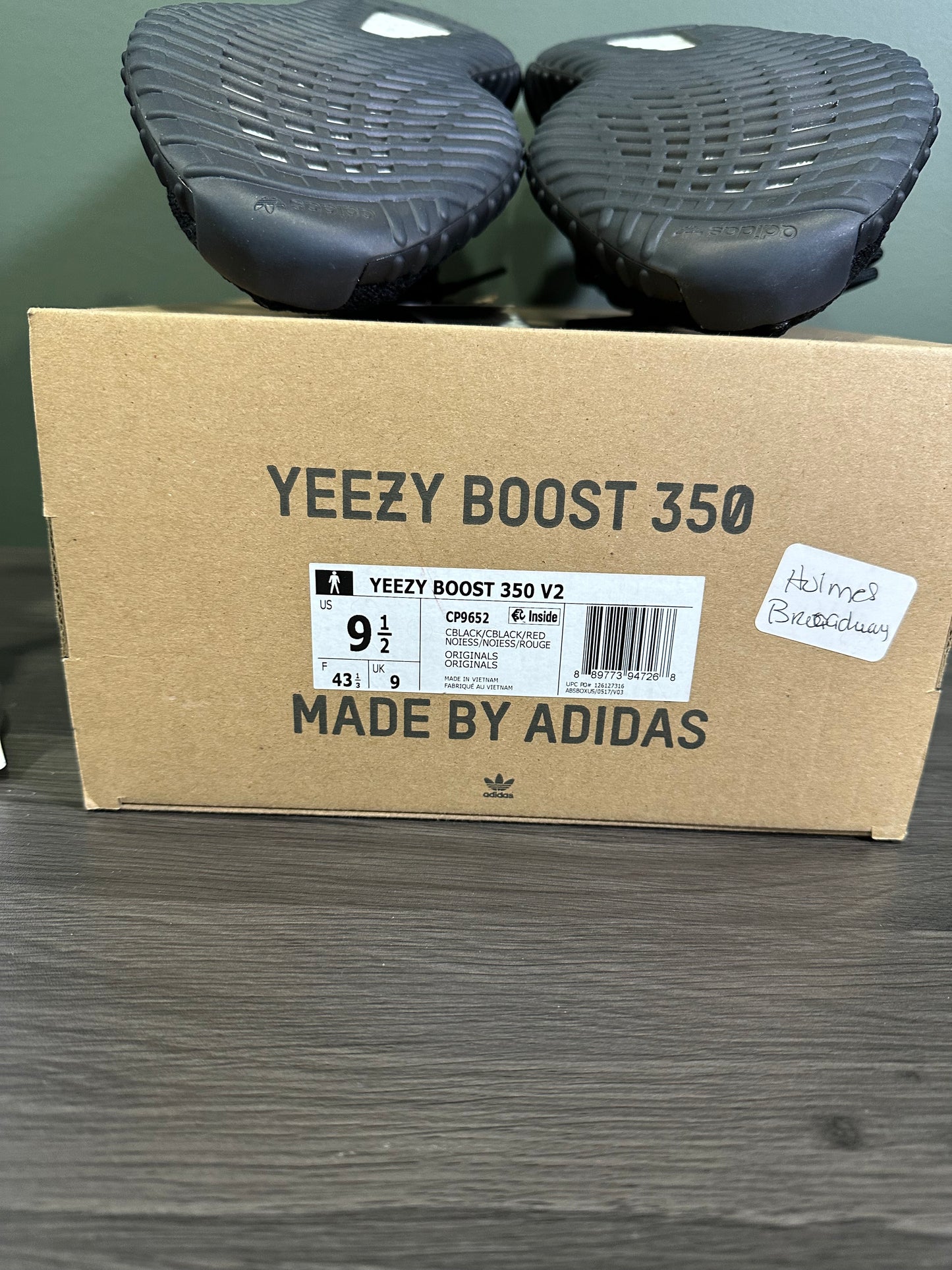 Yeezy 350 Black Red
