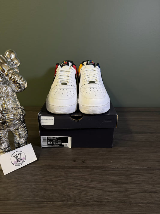 Nike Air Force 1 Low '07 LV8 Unite White Red Blue Satin