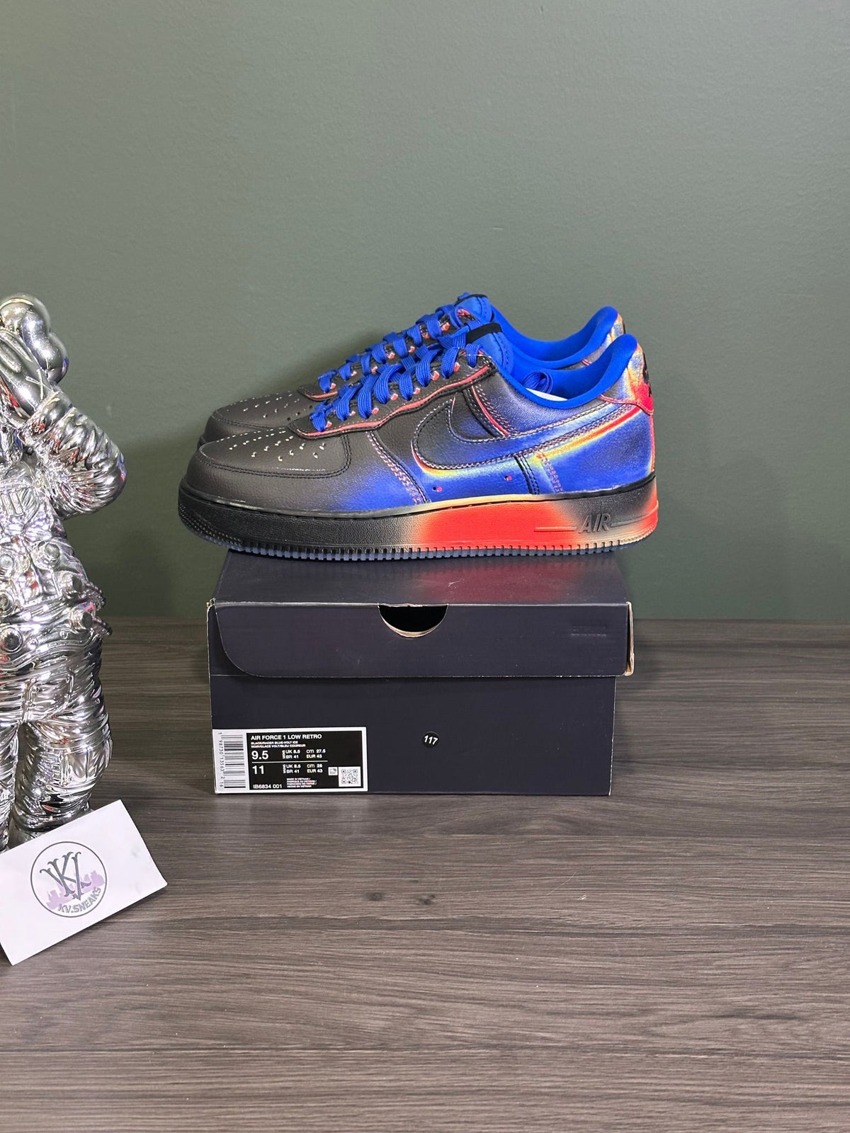 Nike Air Force 1 Low Retro Heat Map Black Racer Blue