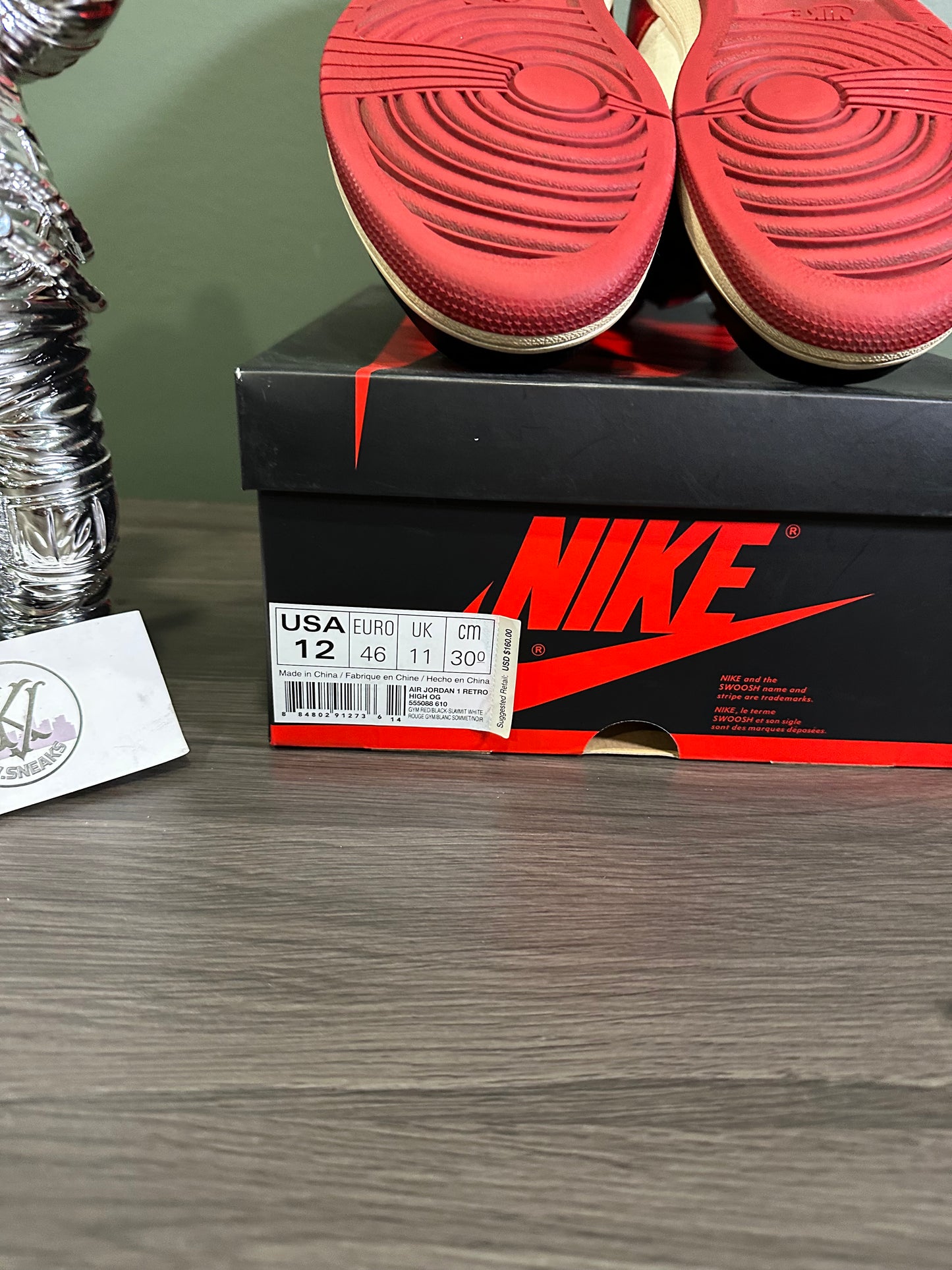 Jordan 1 High Bred Toe