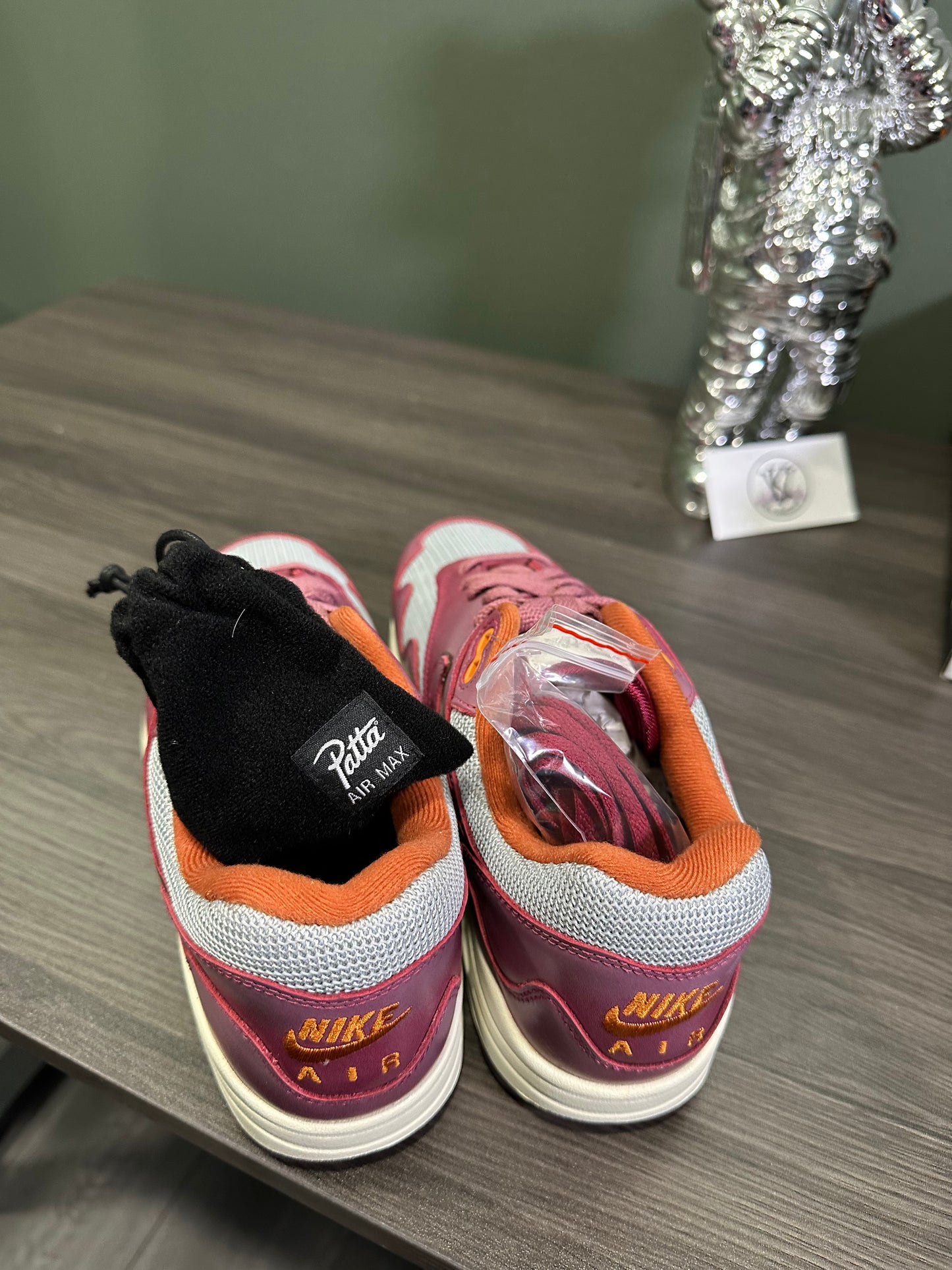 Air Max 1 Patta Waves Rush Maroon (with Bracelet)