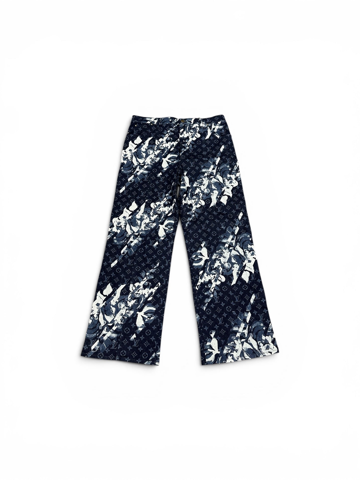 Louis Vuitton Monogram Floral Denim Jean