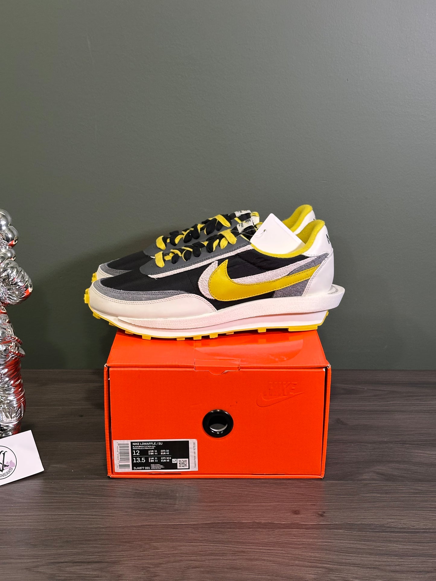 Nike LD Waffle Sacai Undercover Black Bright Citron