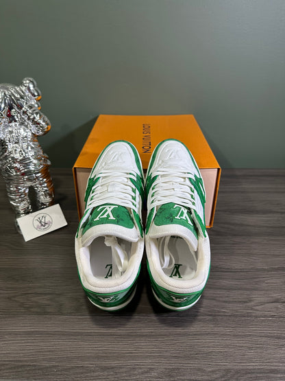 Louis Vuitton Trainer Green Monogram