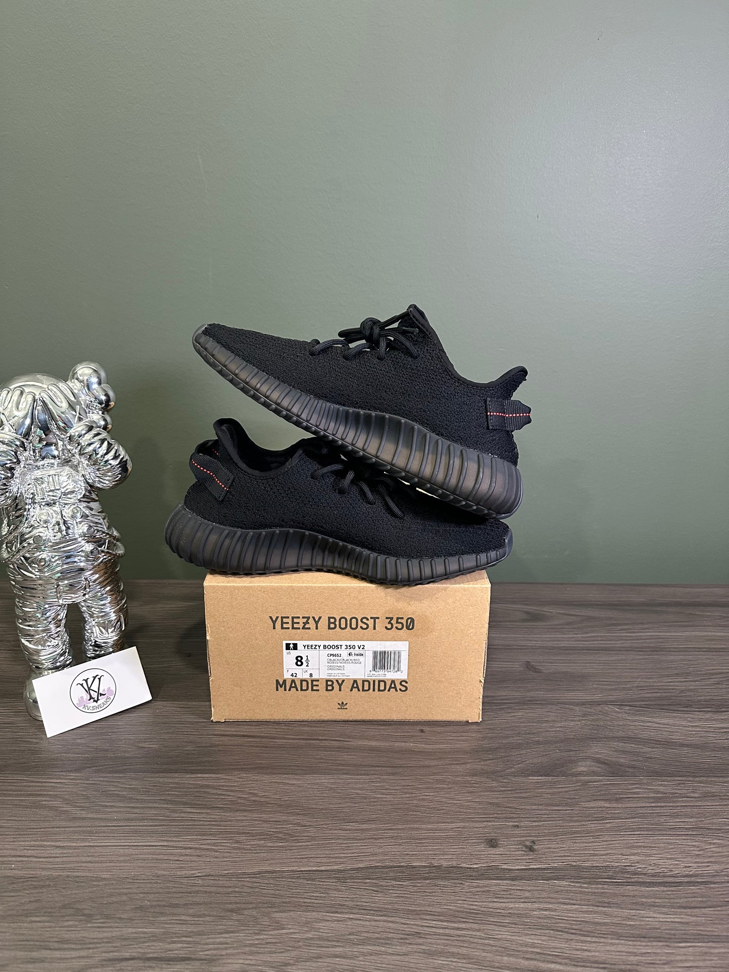 Yeezy 350 Black Red