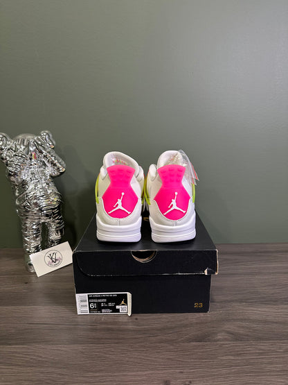 Jordan 4 White Lemon Pink (GS)