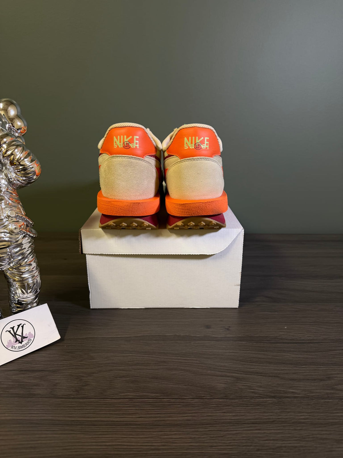 Nike LD Waffle sacai CLOT Kiss of Death Net Orange Blaze