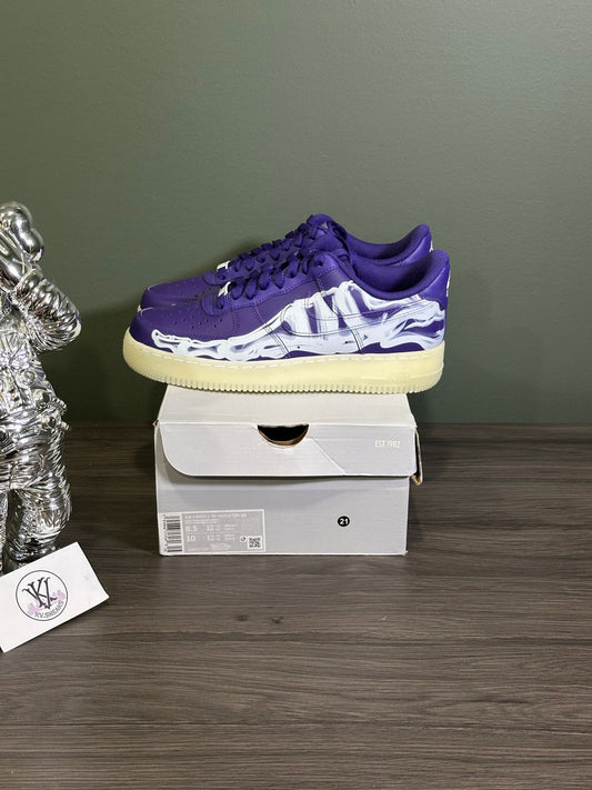 Nike Air Force 1 Low '07 QS Purple Skeleton Halloween (2021)