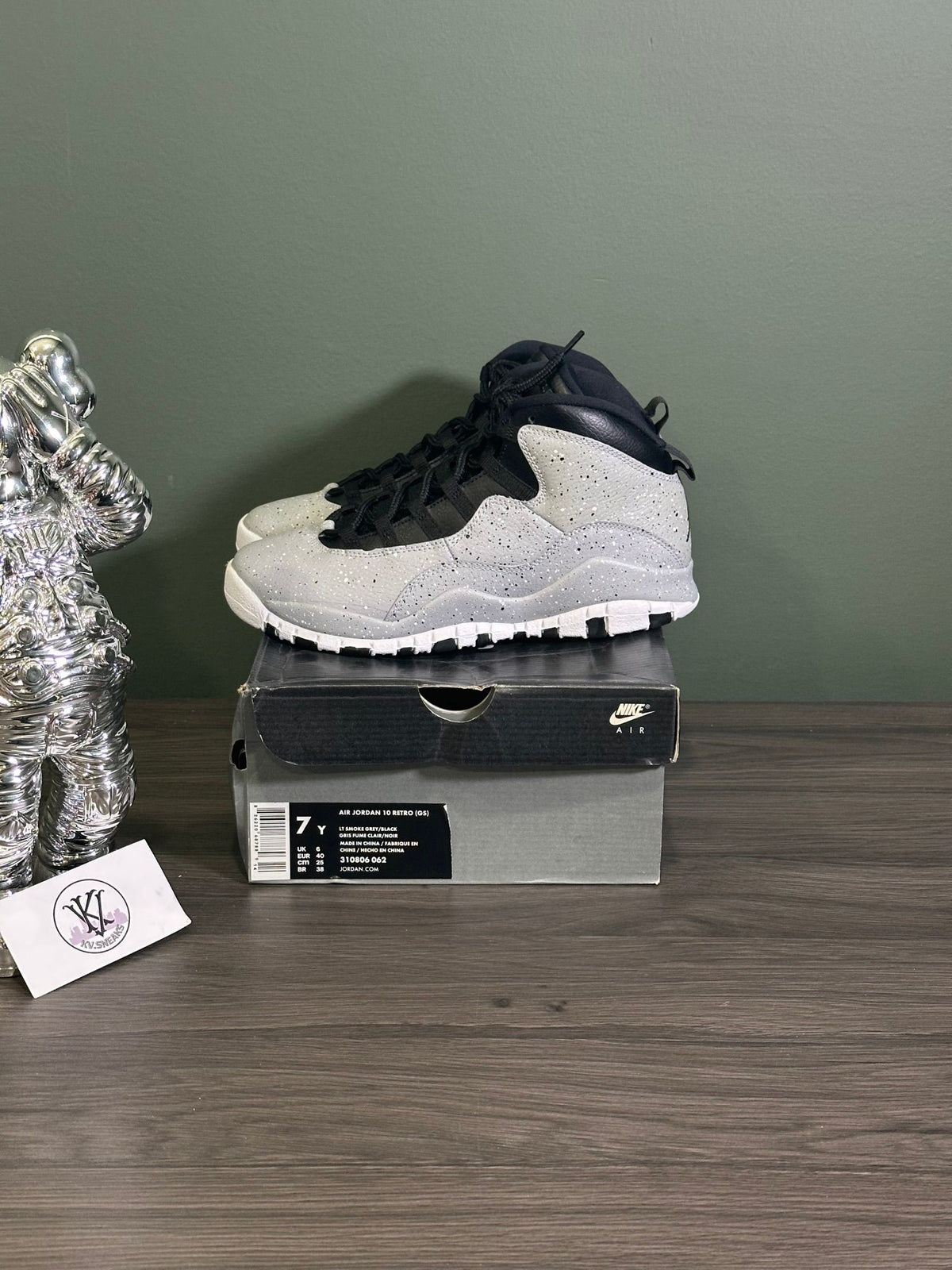 Jordan 10 Retro Light Smoke Grey (GS)