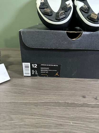 Jordan 13 Metal Cleat Black