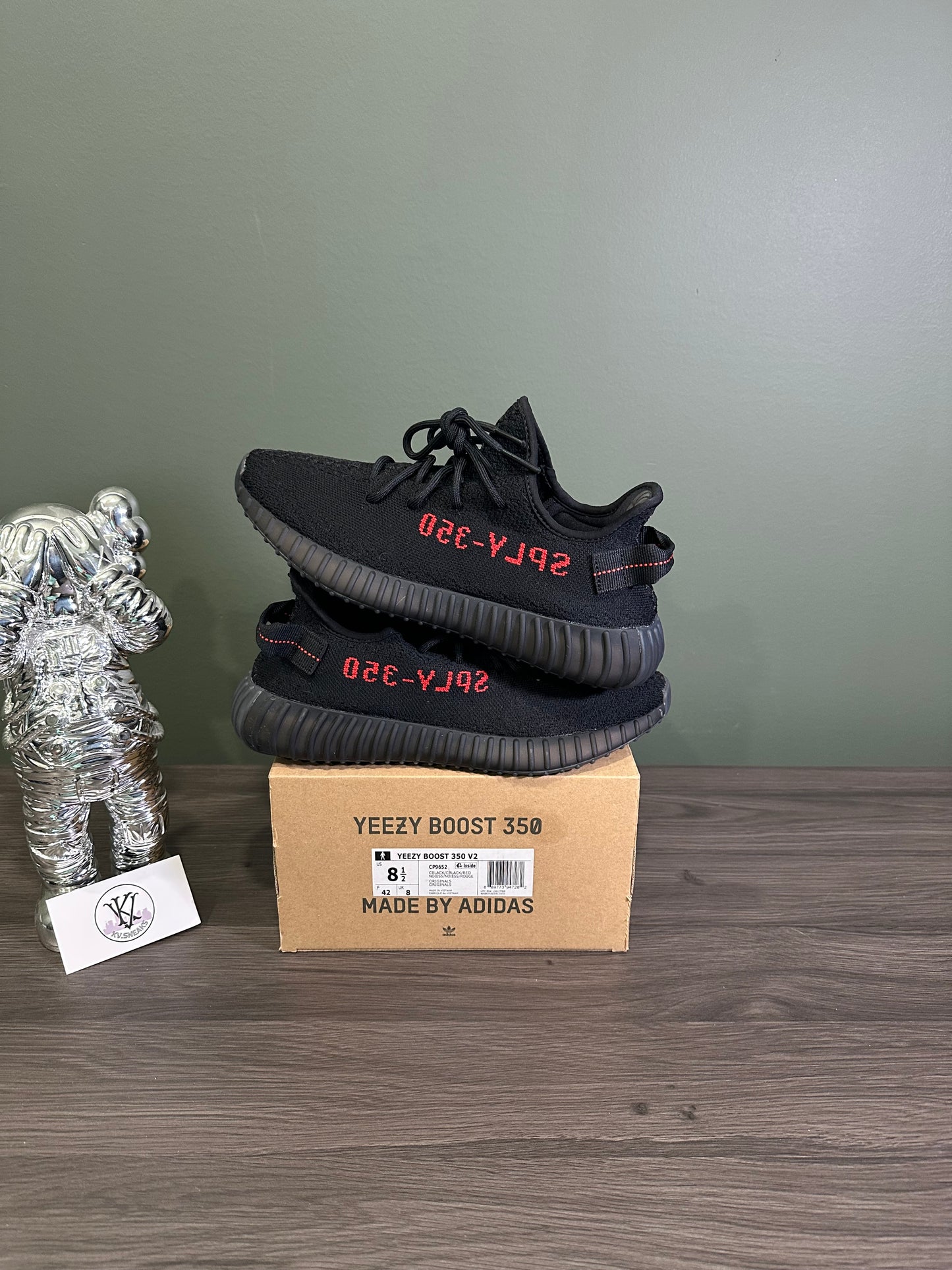 Yeezy 350 Black Red