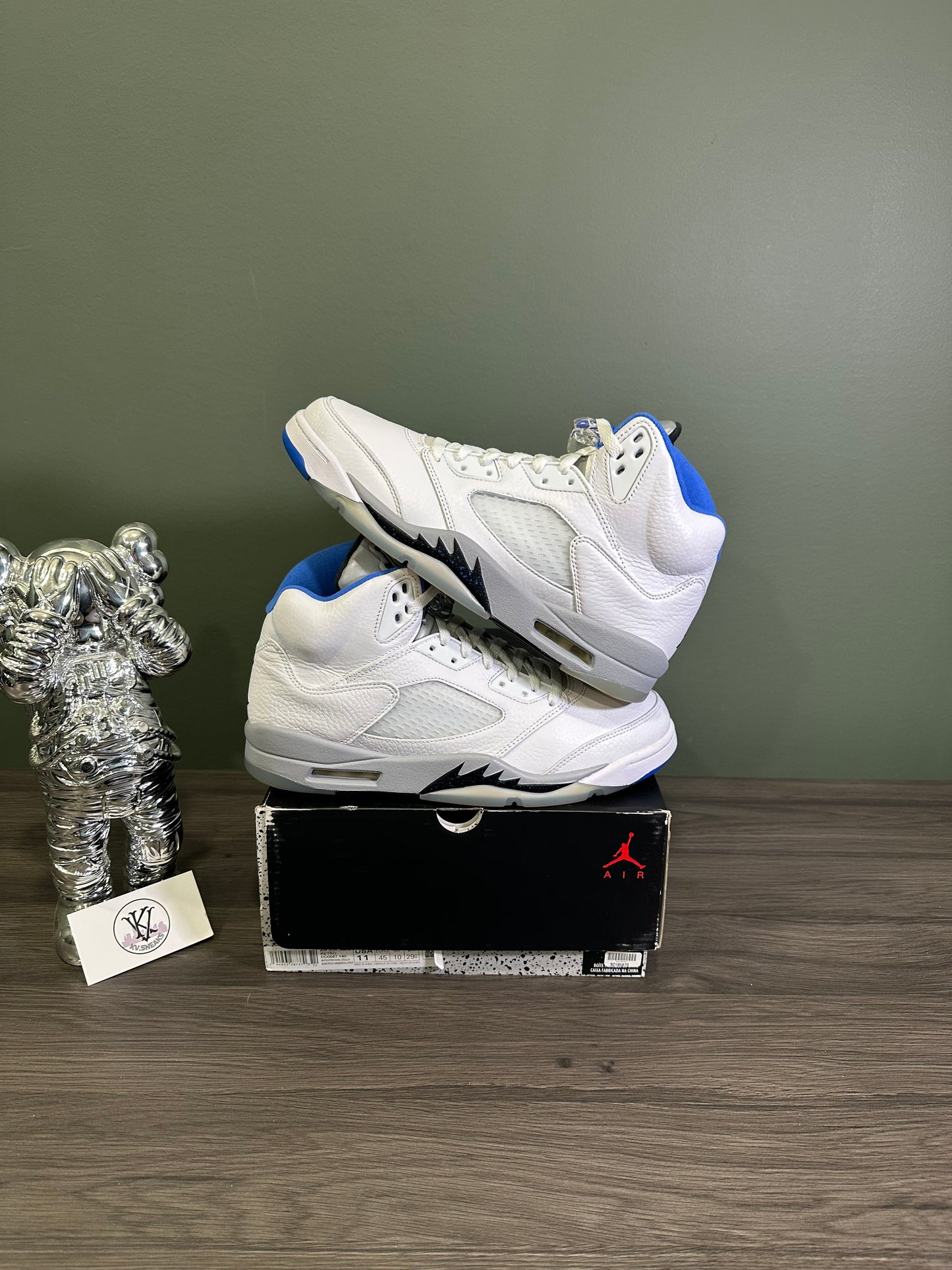 Jordan 5 White Stealth