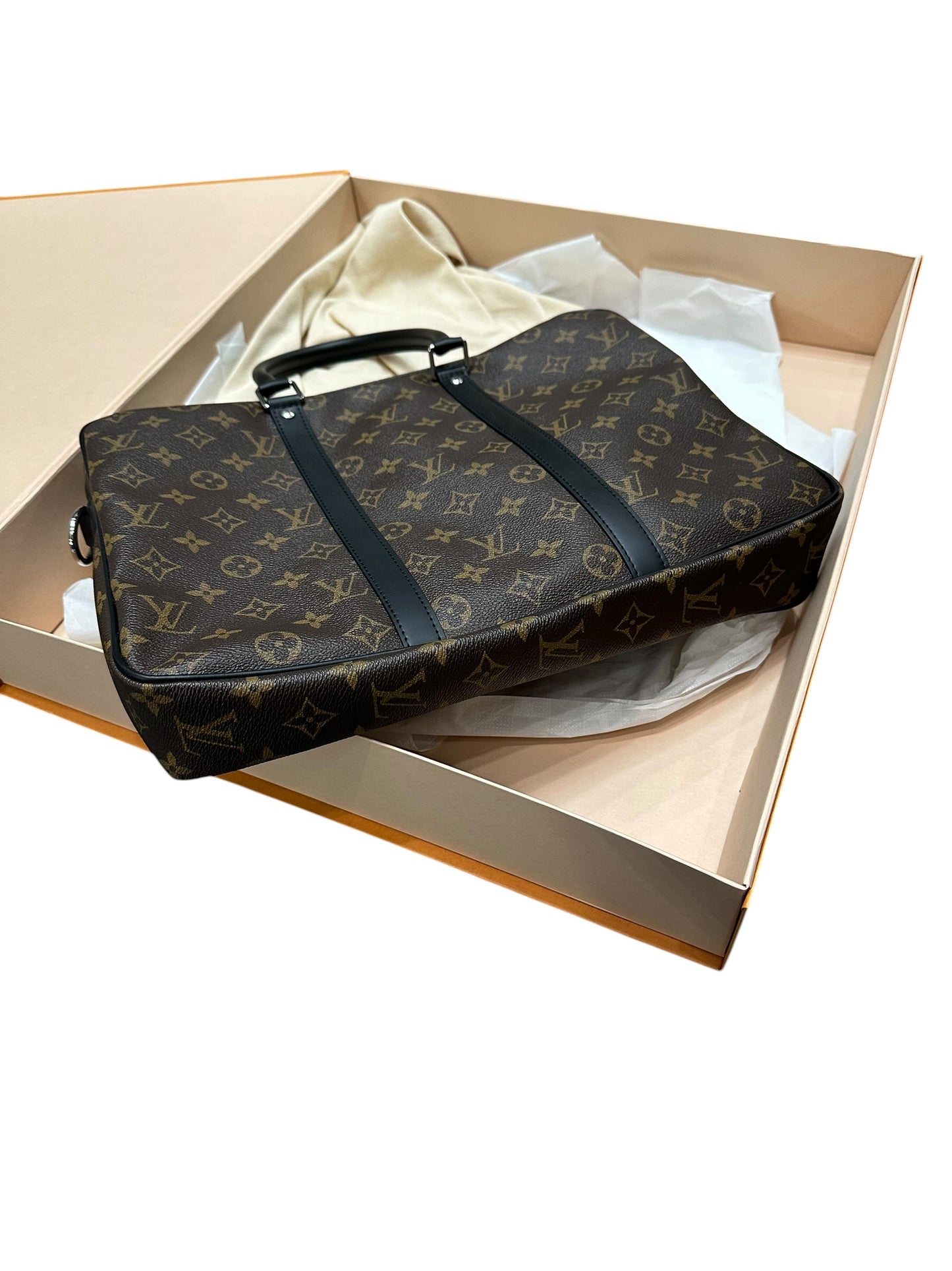 LOUIS VUITTON MONOGRAM DOCUMENTS VOYAGE BRIEFCASE