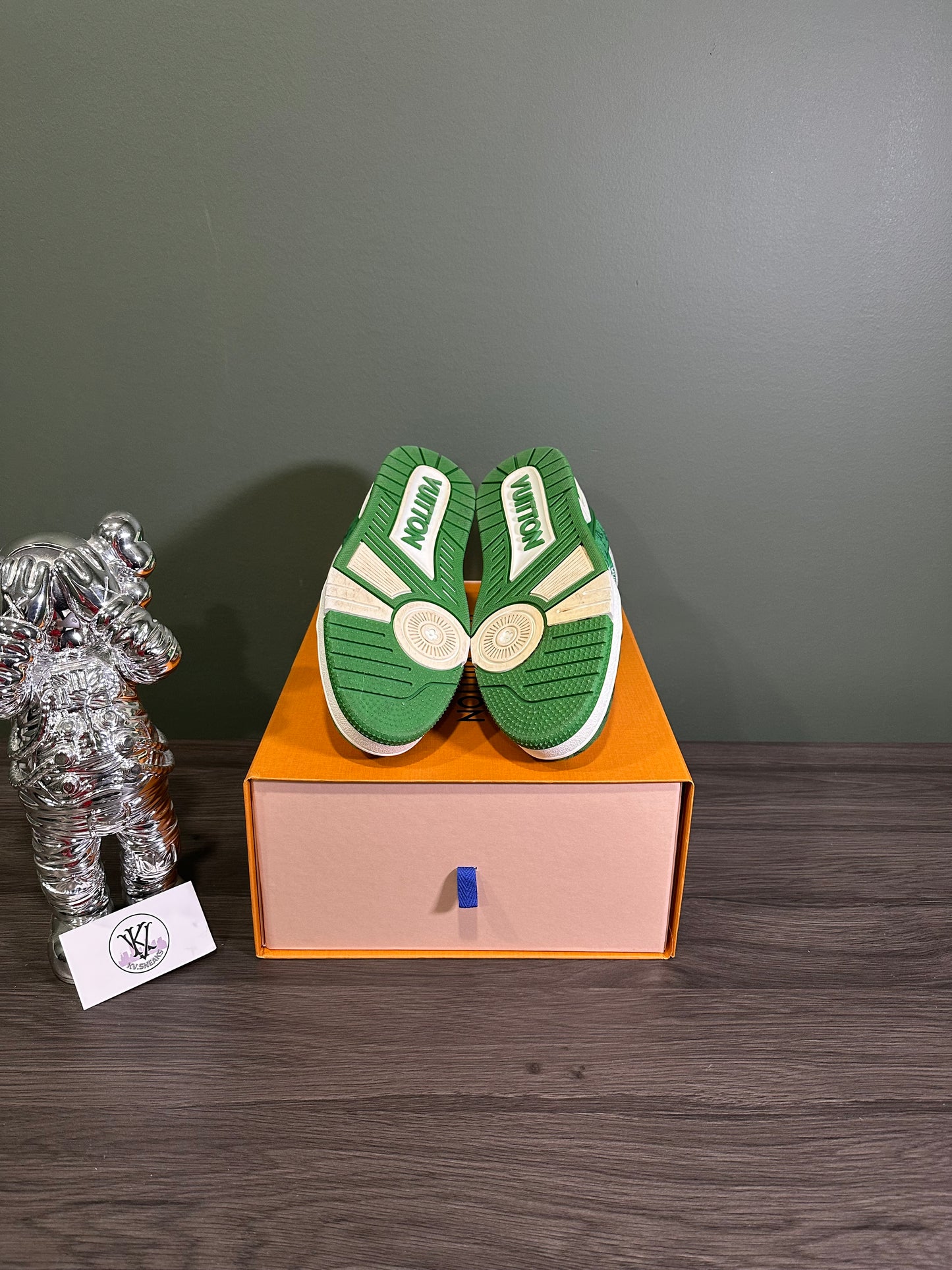 Louis Vuitton Trainer Green Monogram
