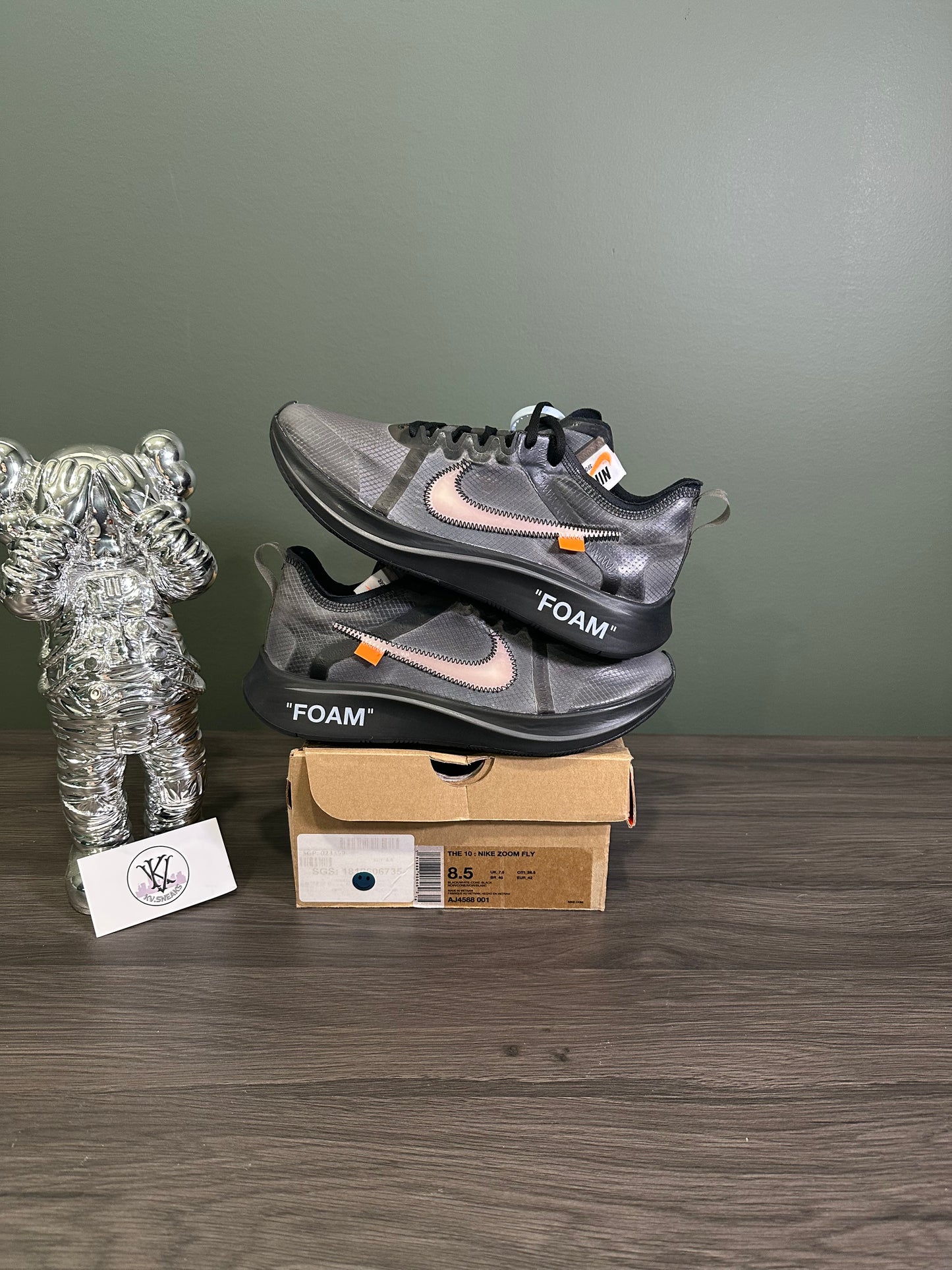 Nike Zoom Fly Off-White Black Silver