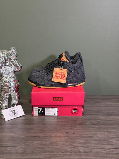 Jordan 4 Levi’s Black (Levi’s Tag) (GS)