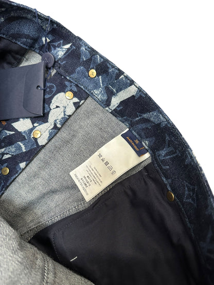 Louis Vuitton Monogram Floral Denim Jean