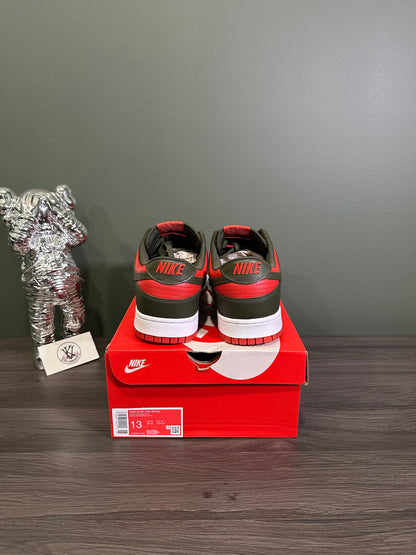 Dunk Low Mystic Red Cargo Khaki