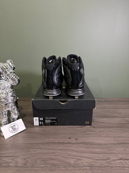 Jordan 13 Metal Cleat Black
