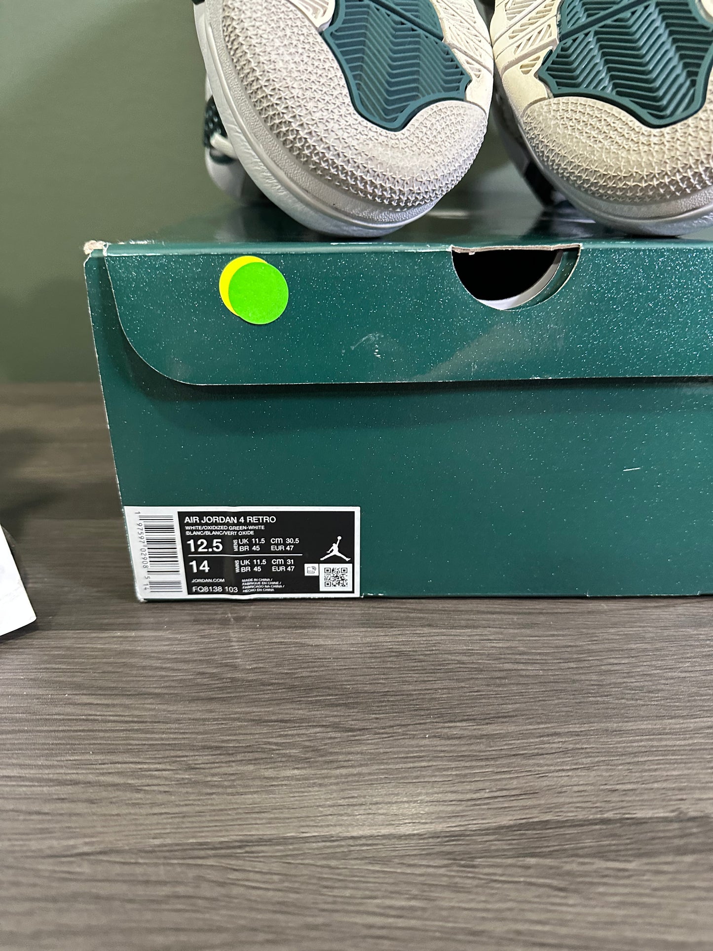 Jordan 4 Oxidized Green