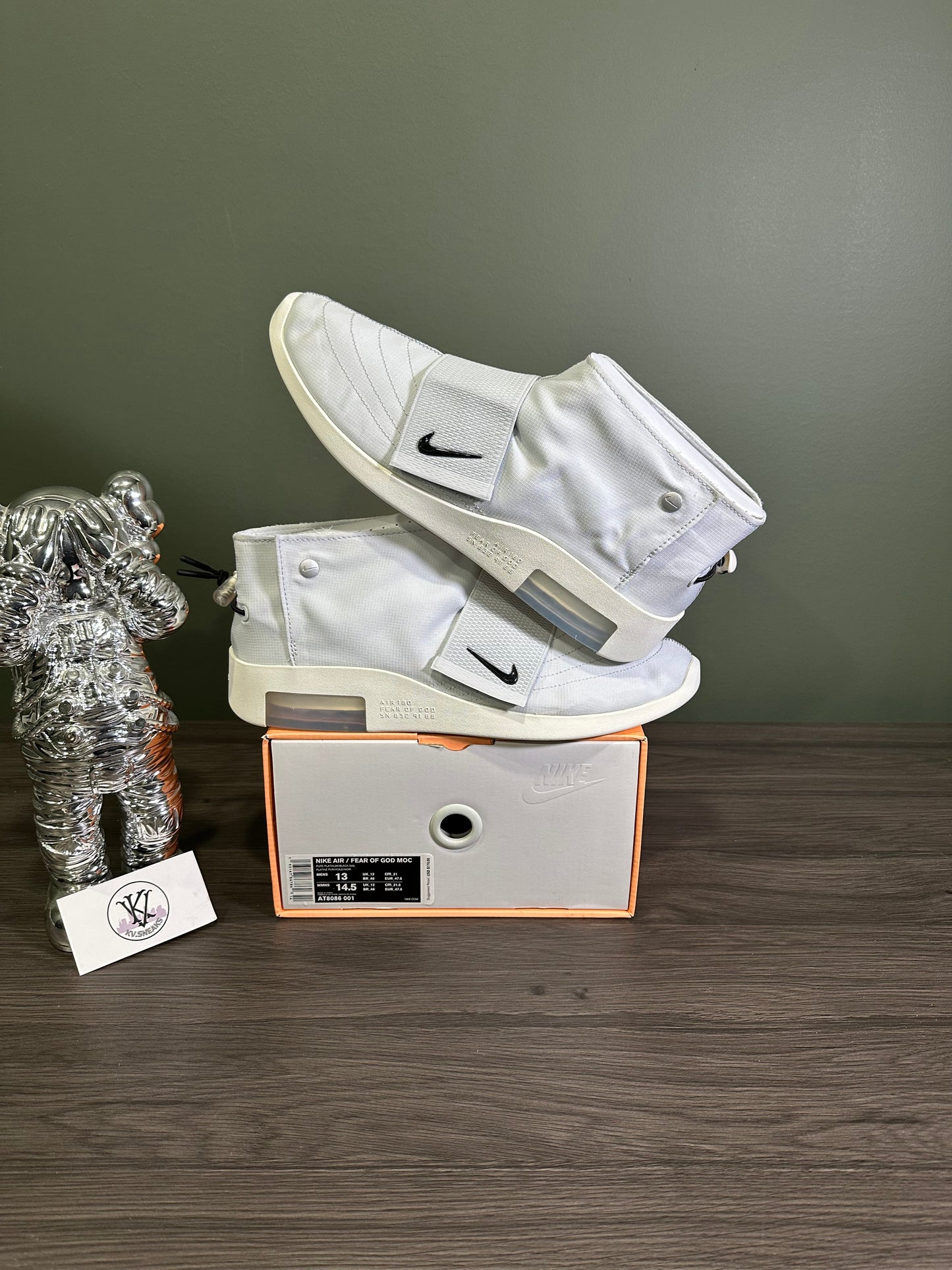 Air Fear Of God Moccasin Pure Platinum