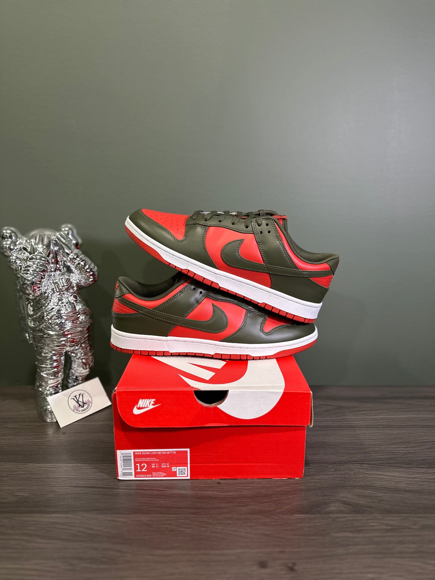 Dunk Low Mystic Red Cargo Khaki