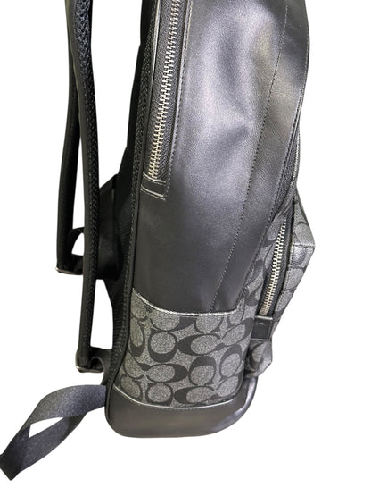COACH SIGNATURE LEATHER CANVAS BACKPACK