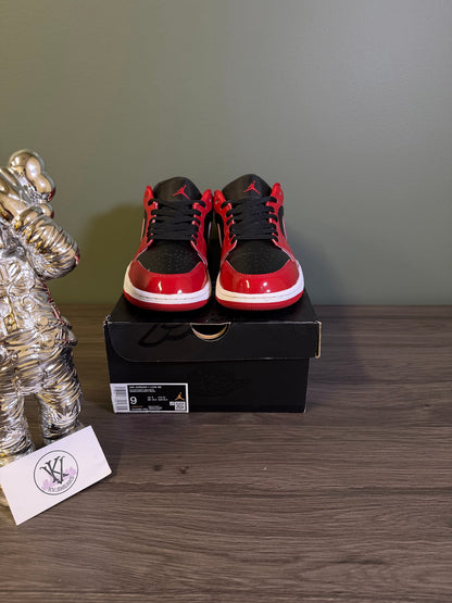 Jordan 1 Low SE Patent Varsity Red Black