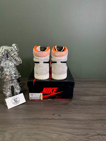Jordan 1 High Neutral Grey Hyper Crimson