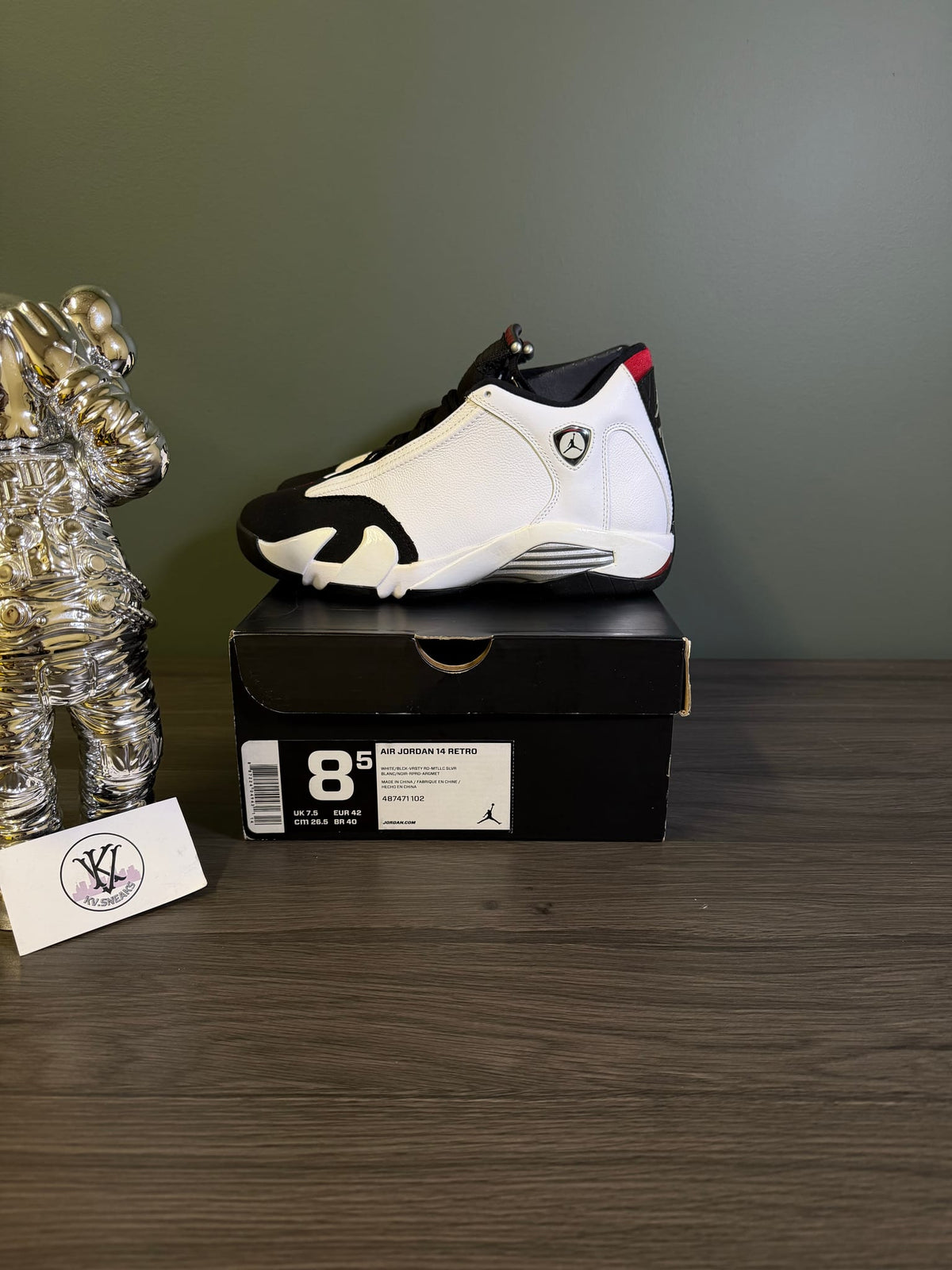 Jordan 14 Retro Black Toe (2014)